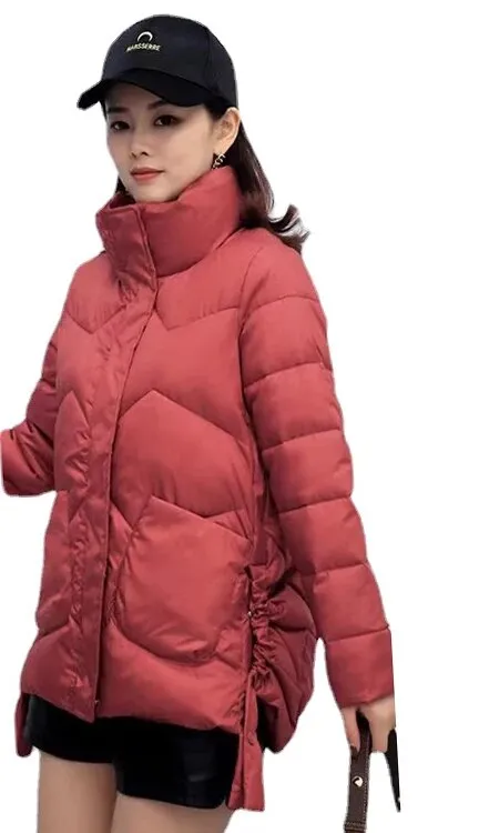 Purpdrank - 2023 Winter New Women Parka Fashion Padded Jacket Thick Warm Cotton Coat Clothing Lady