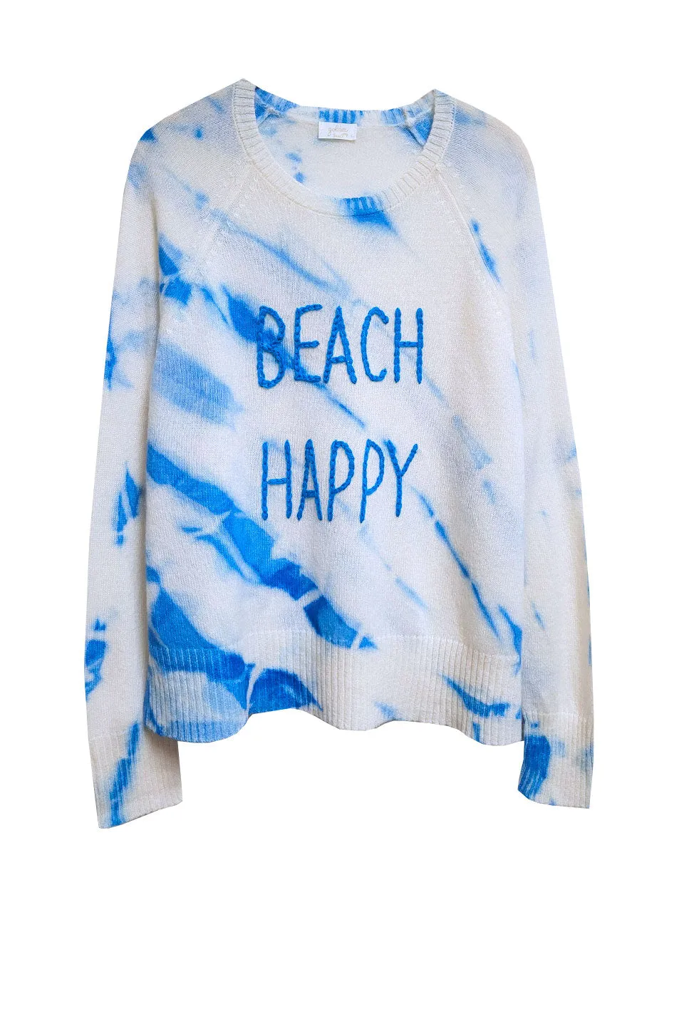 Raglan Crewneck Tie Dye  Cashmere | Embroidery