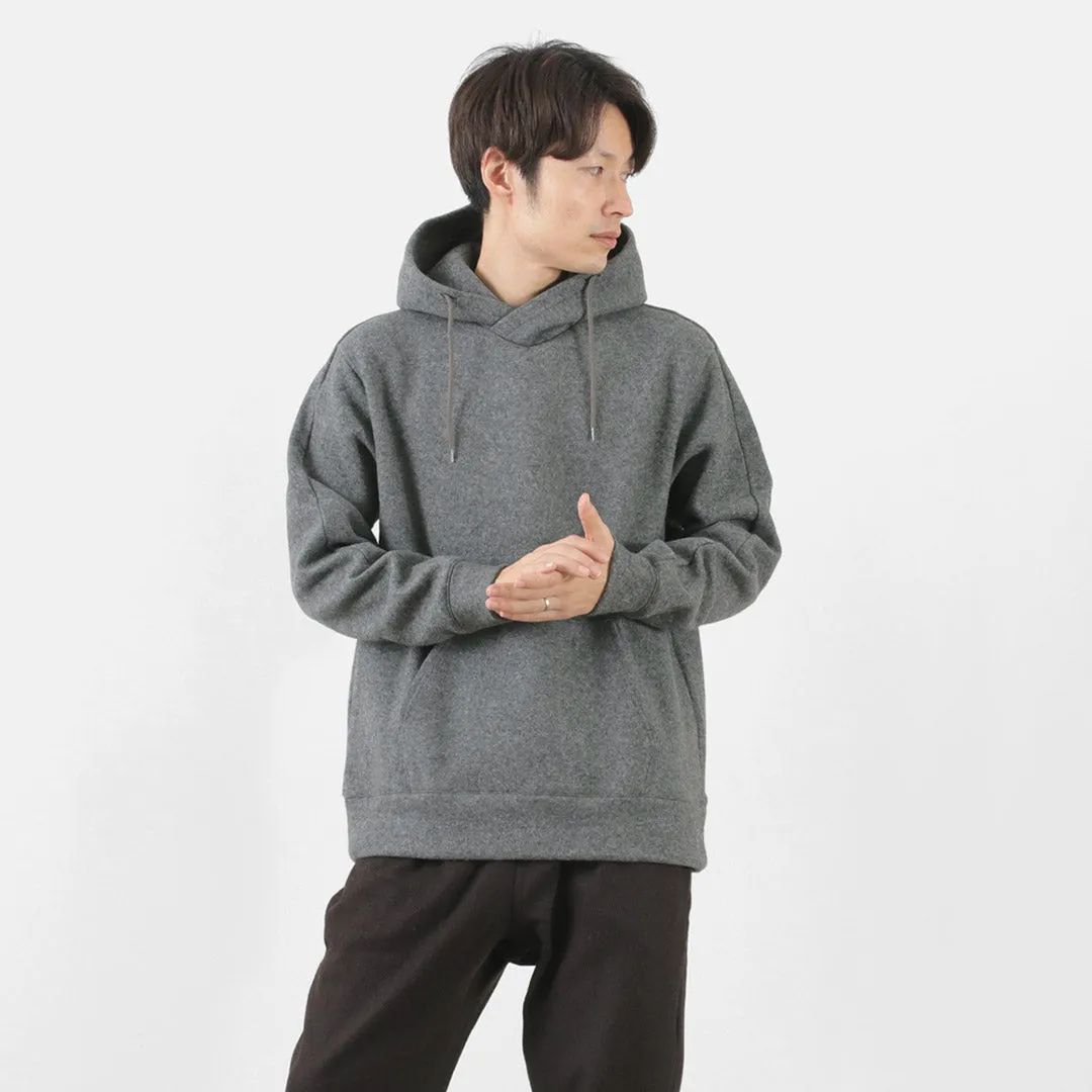 RE MADE IN TOKYO JAPAN / Wool Melton Pullover Hoodie