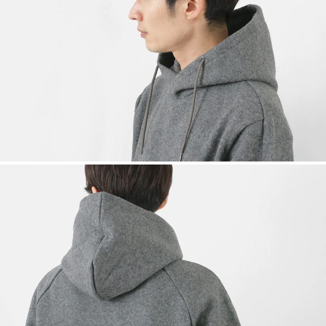 RE MADE IN TOKYO JAPAN / Wool Melton Pullover Hoodie