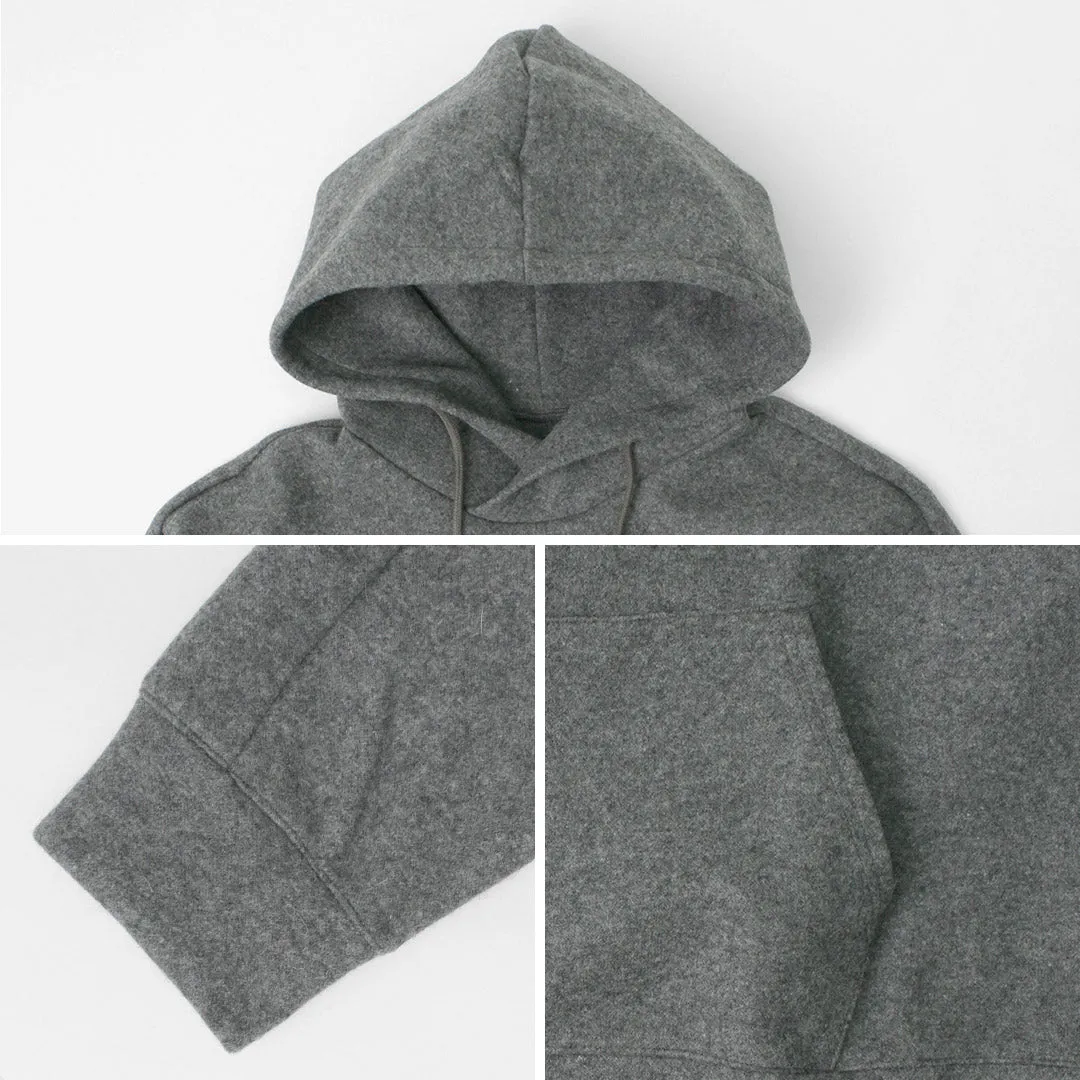 RE MADE IN TOKYO JAPAN / Wool Melton Pullover Hoodie