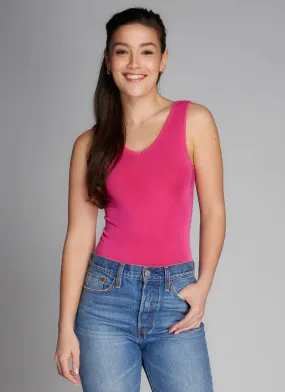 REVERSIBLE FUCHSIA BAMBOO CAMISOLE