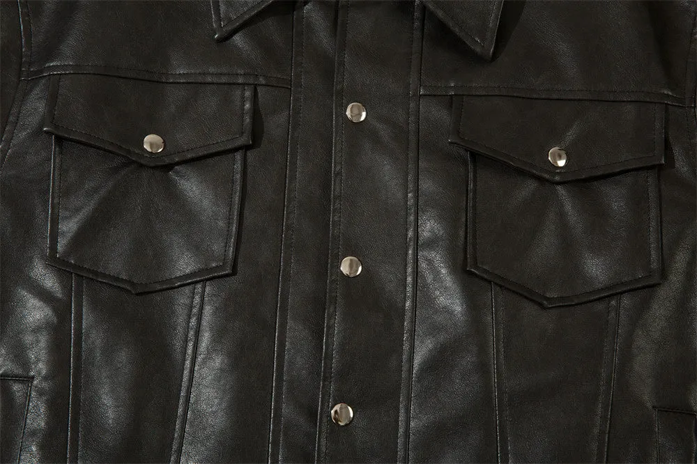 Riding Biker's Leather Jacket Men