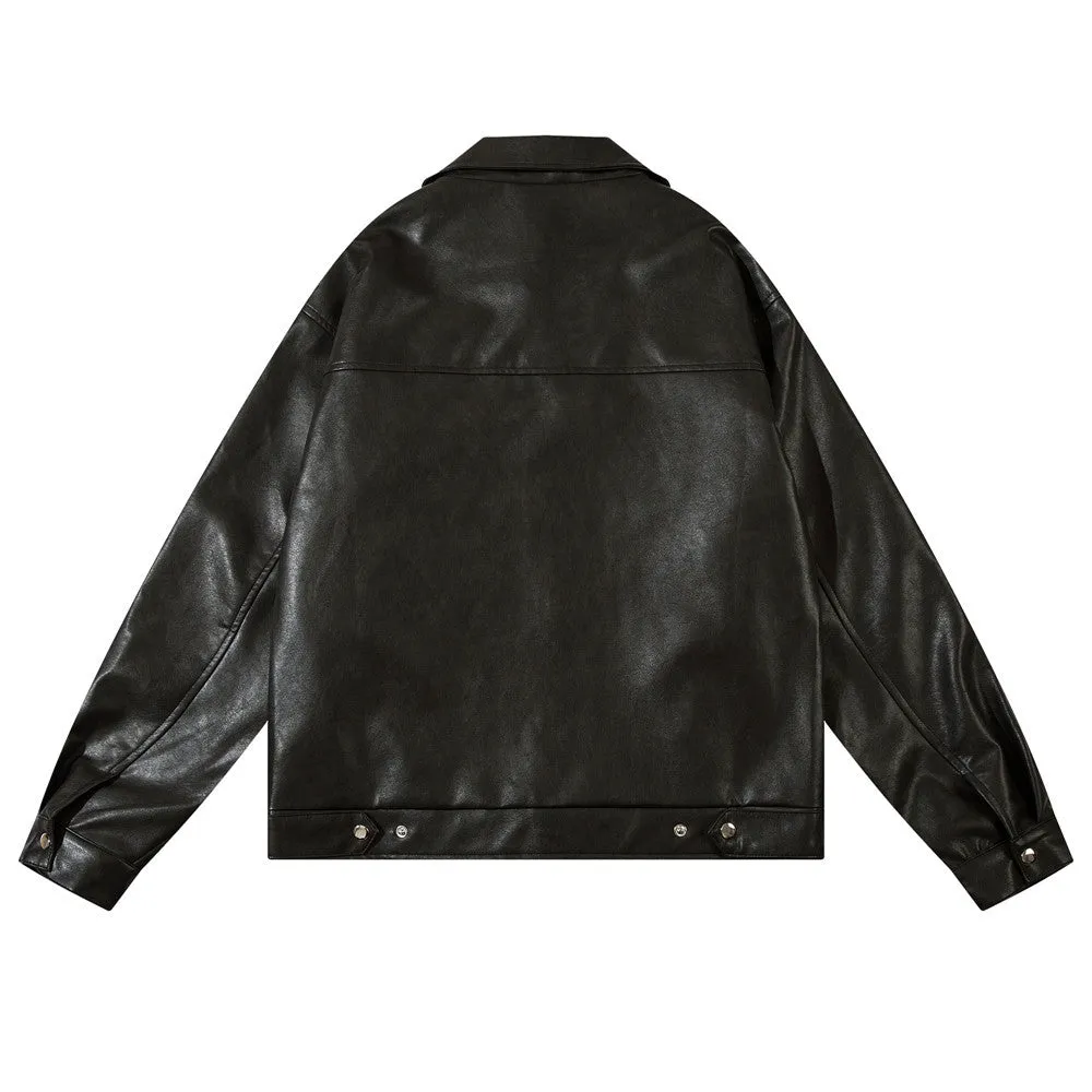 Riding Biker's Leather Jacket Men