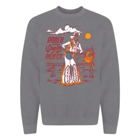 RODEO QUEEN REJECT GRAPHITE HEATHER CREWNECK