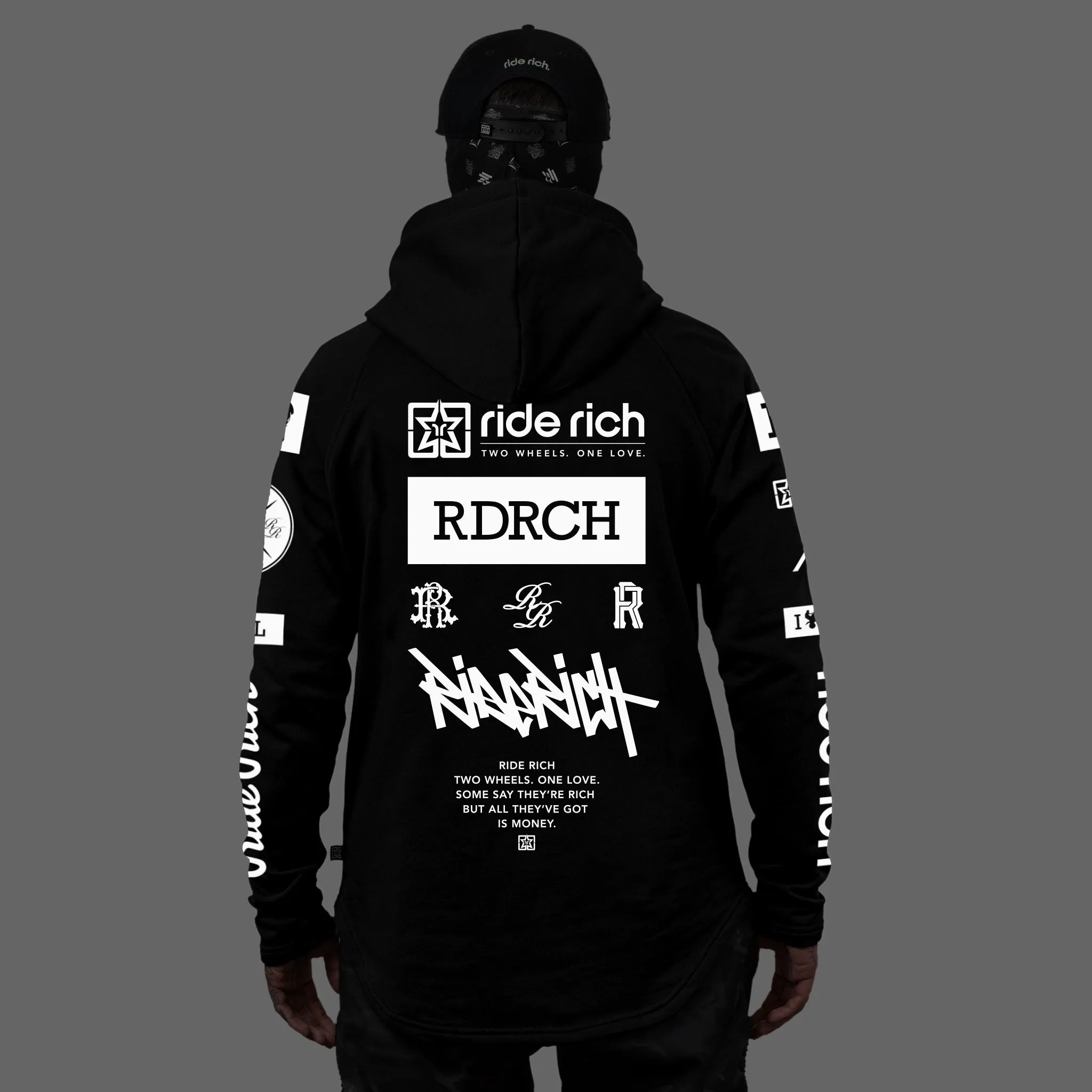 RR GP Scoop Pullover Hoodie (Silver Reflective}