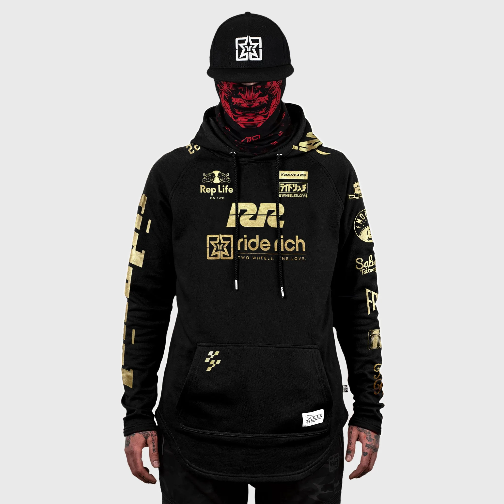 RR Racing Scoop Pullover Hoodie {Gold on Black}