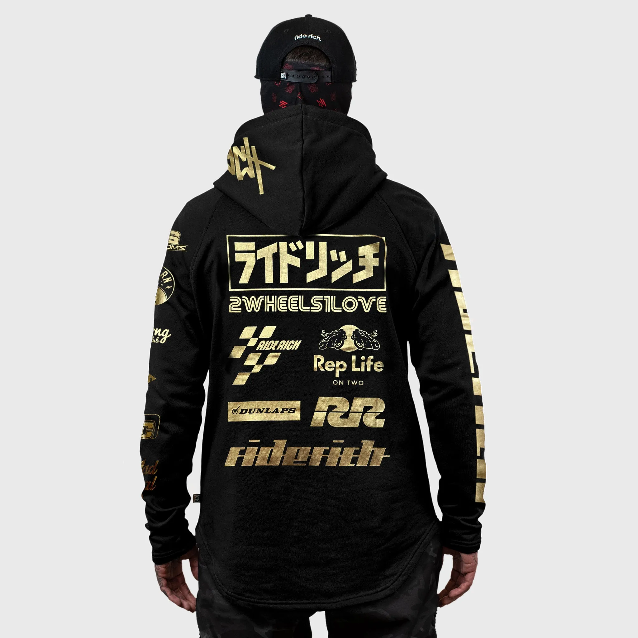 RR Racing Scoop Pullover Hoodie {Gold on Black}