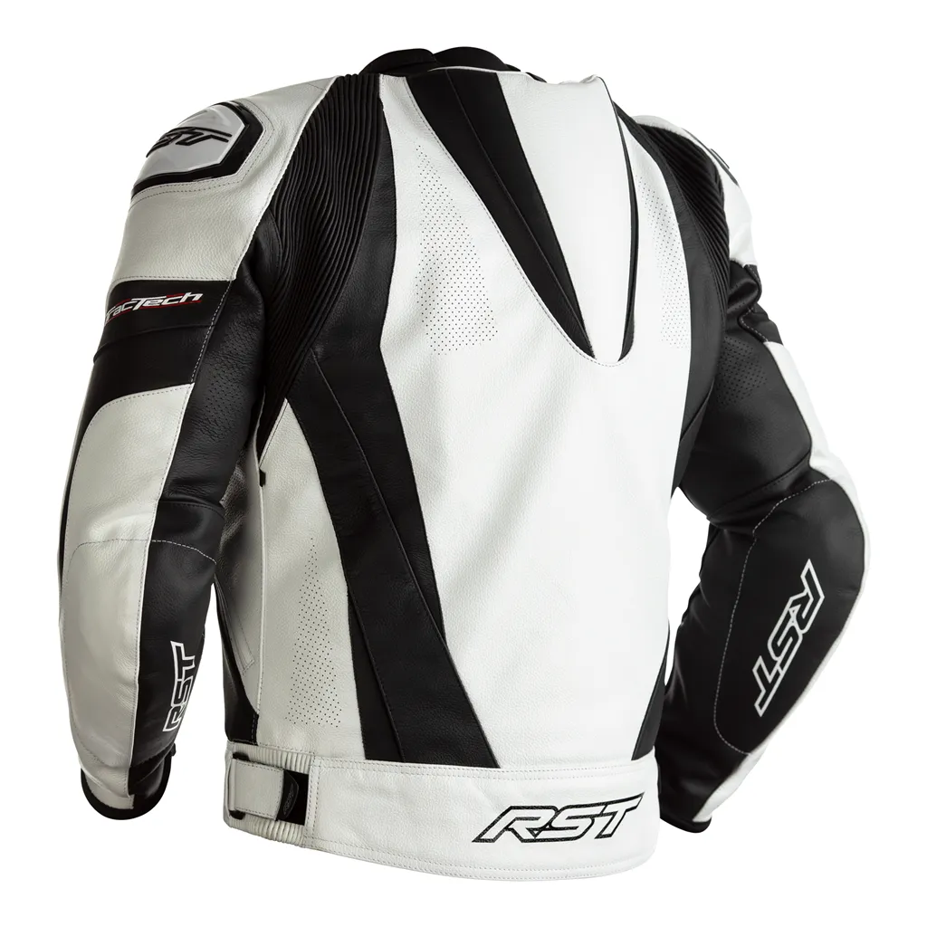 RST 2357 Tractech Evo 4 CE Leather Jacket - White / Black