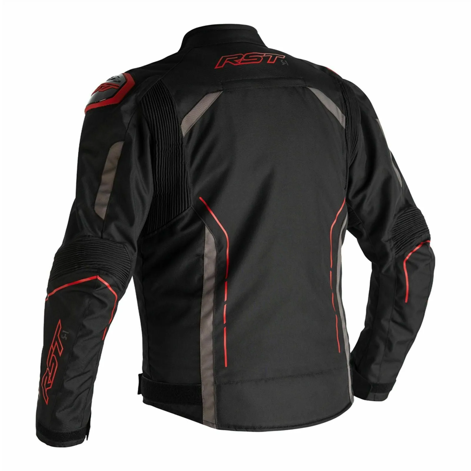 RST S1 Textile Waterproof Motorcycle Jacket - Black, Grey, Red