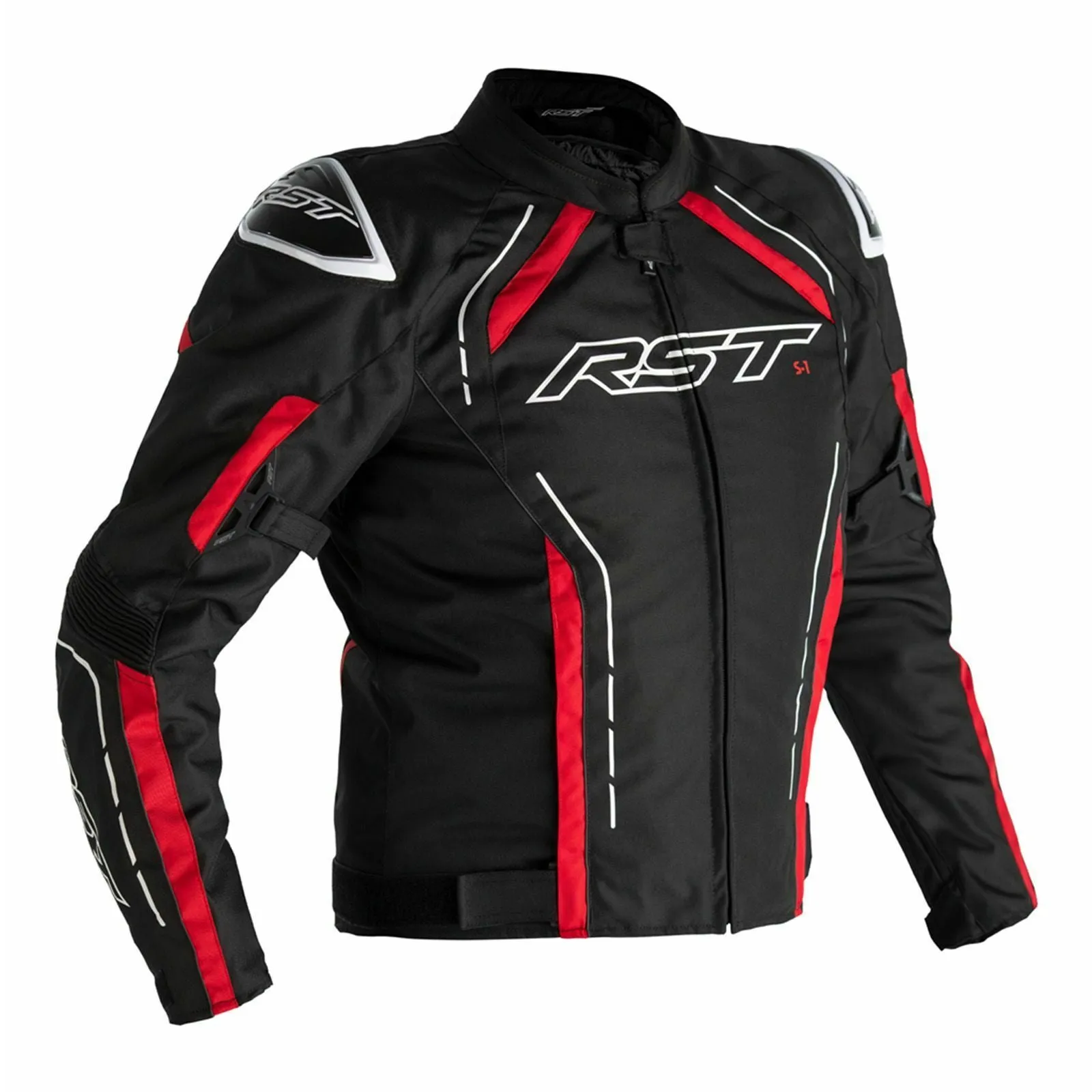 RST S1 Textile Waterproof Motorcycle Jacket - Black/Red/White