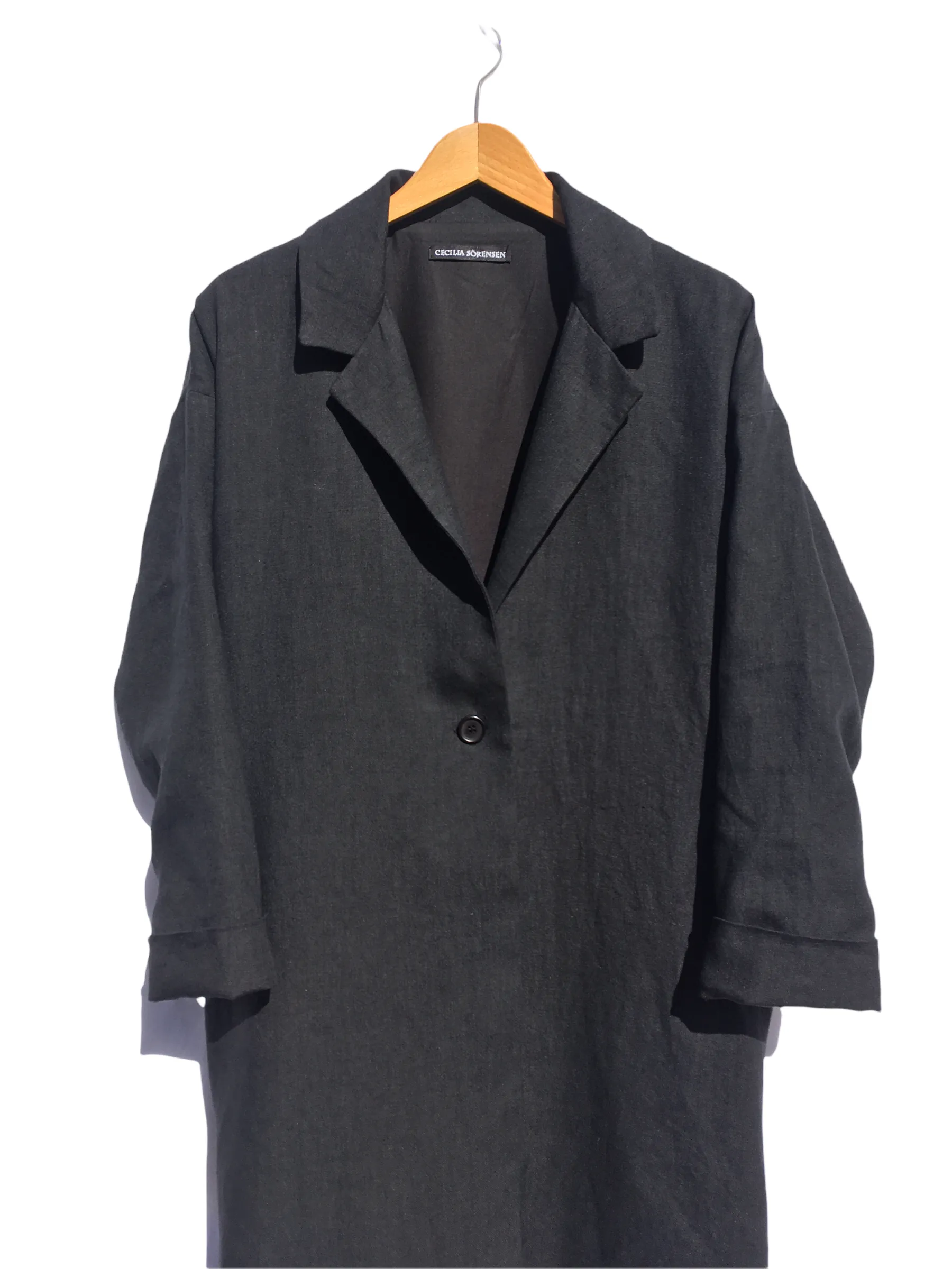 Sastre Coat Winter Linen Black