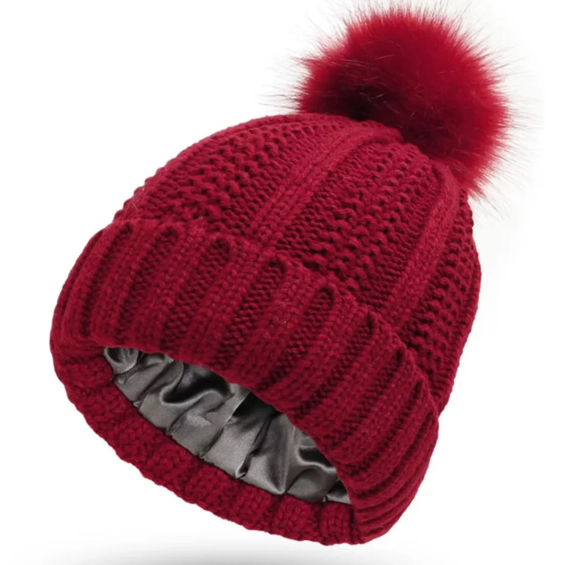 Satin Lined Winter Beanie (more colors)