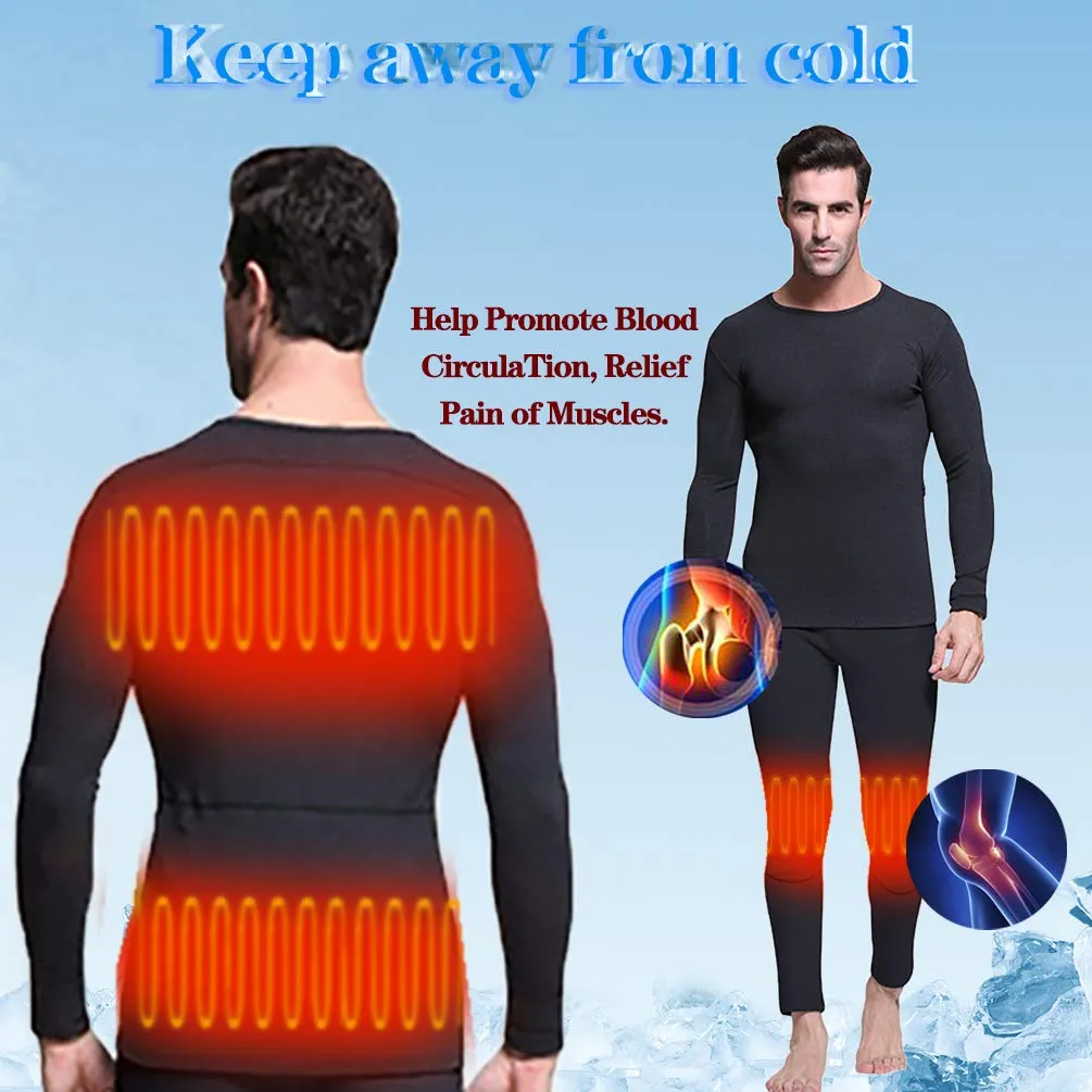 SAVIOR Heated Base Layer for Men's Thermal Underwear and Winter Clothing