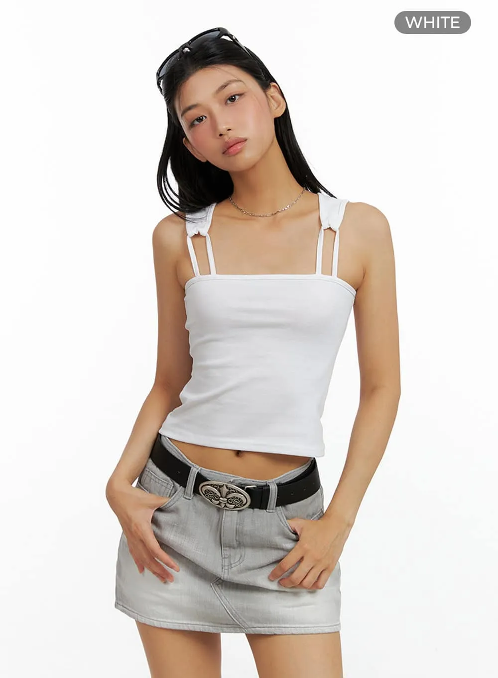 Shoulder Pad Strap Cami Top IL419