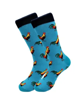 Sick Socks – Rooster / Cock - Animals Casual Dress Socks