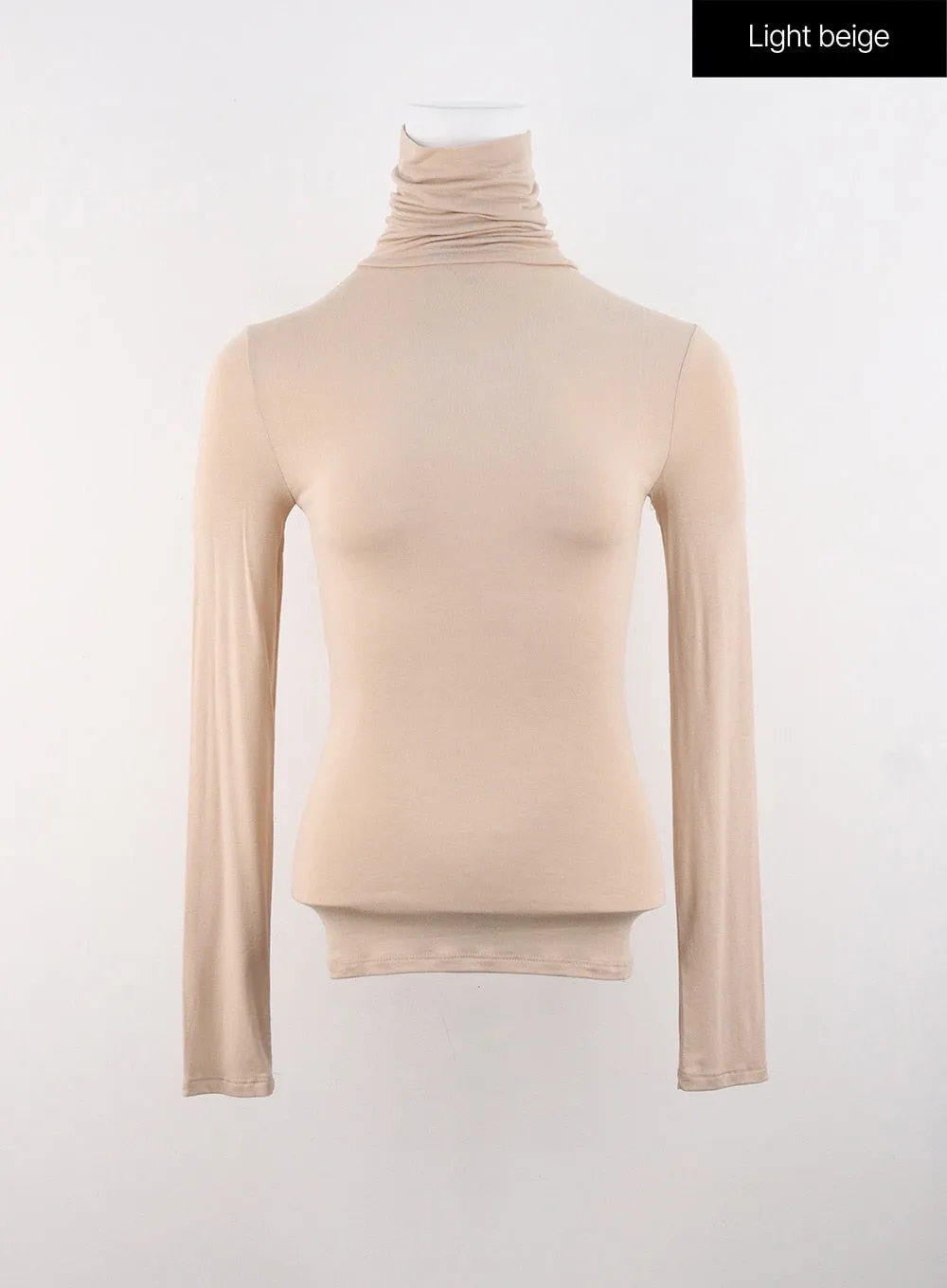 Slim Fit Turtle Neck Top IS320