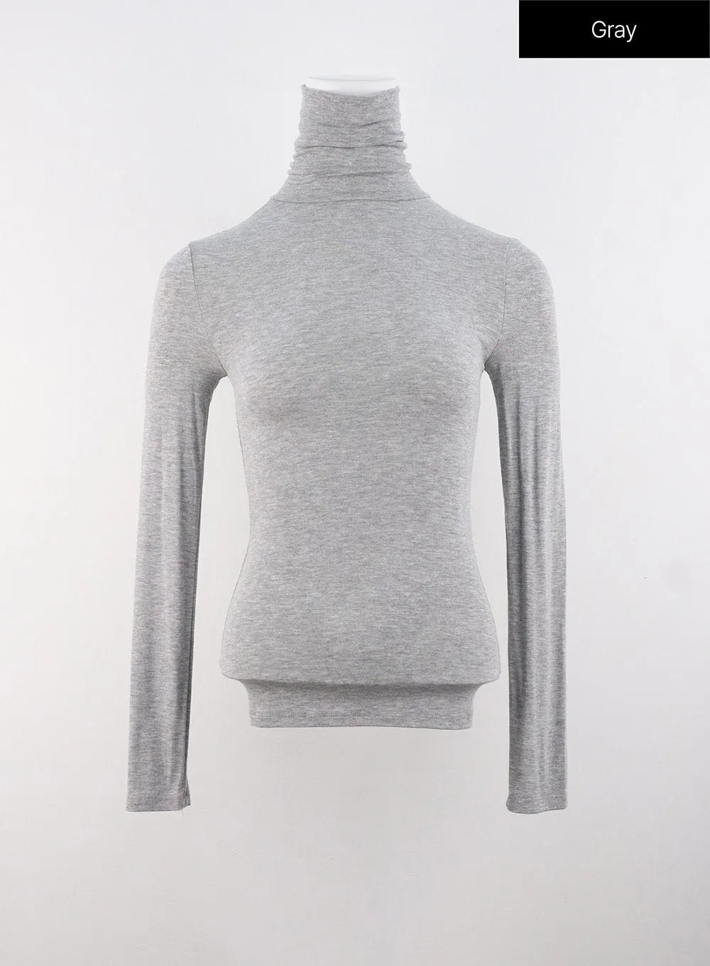 Slim Fit Turtle Neck Top IS320