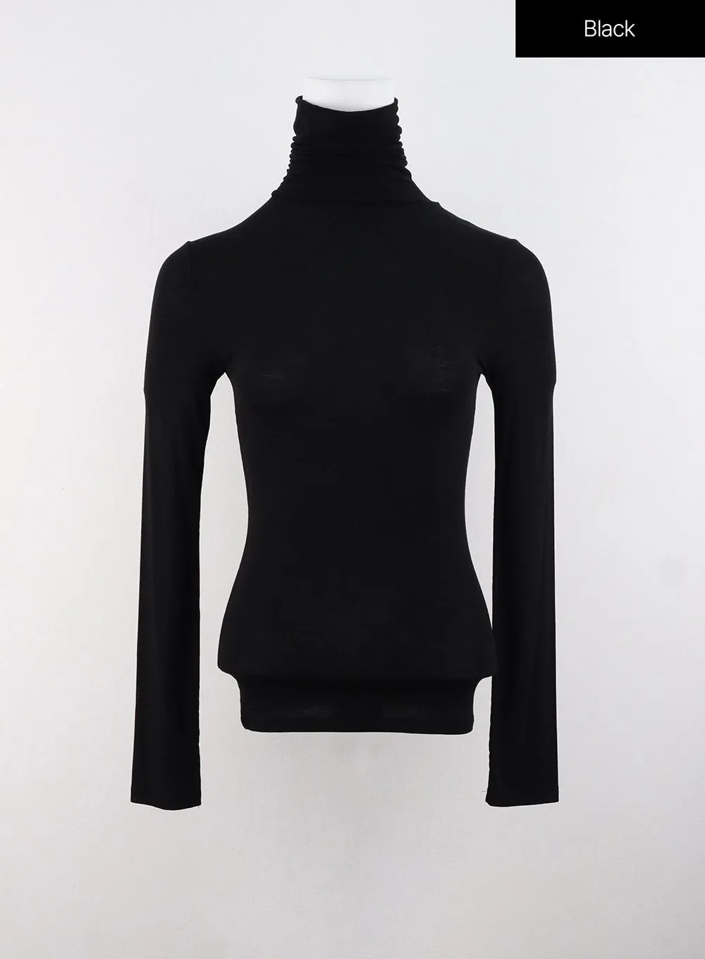 Slim Fit Turtle Neck Top IS320