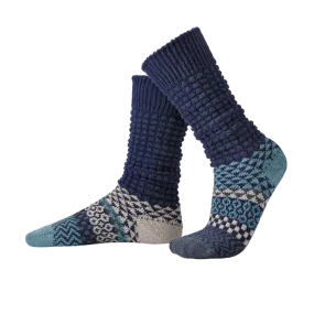 Solmate Socks Fusion Slouch Socks - Cerulean