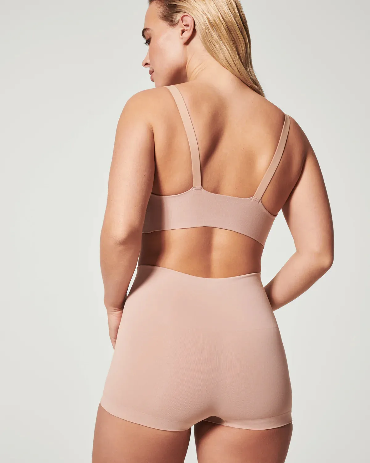 Spanx Seamless Power Sculpting Ecocare Boyshorts Nude