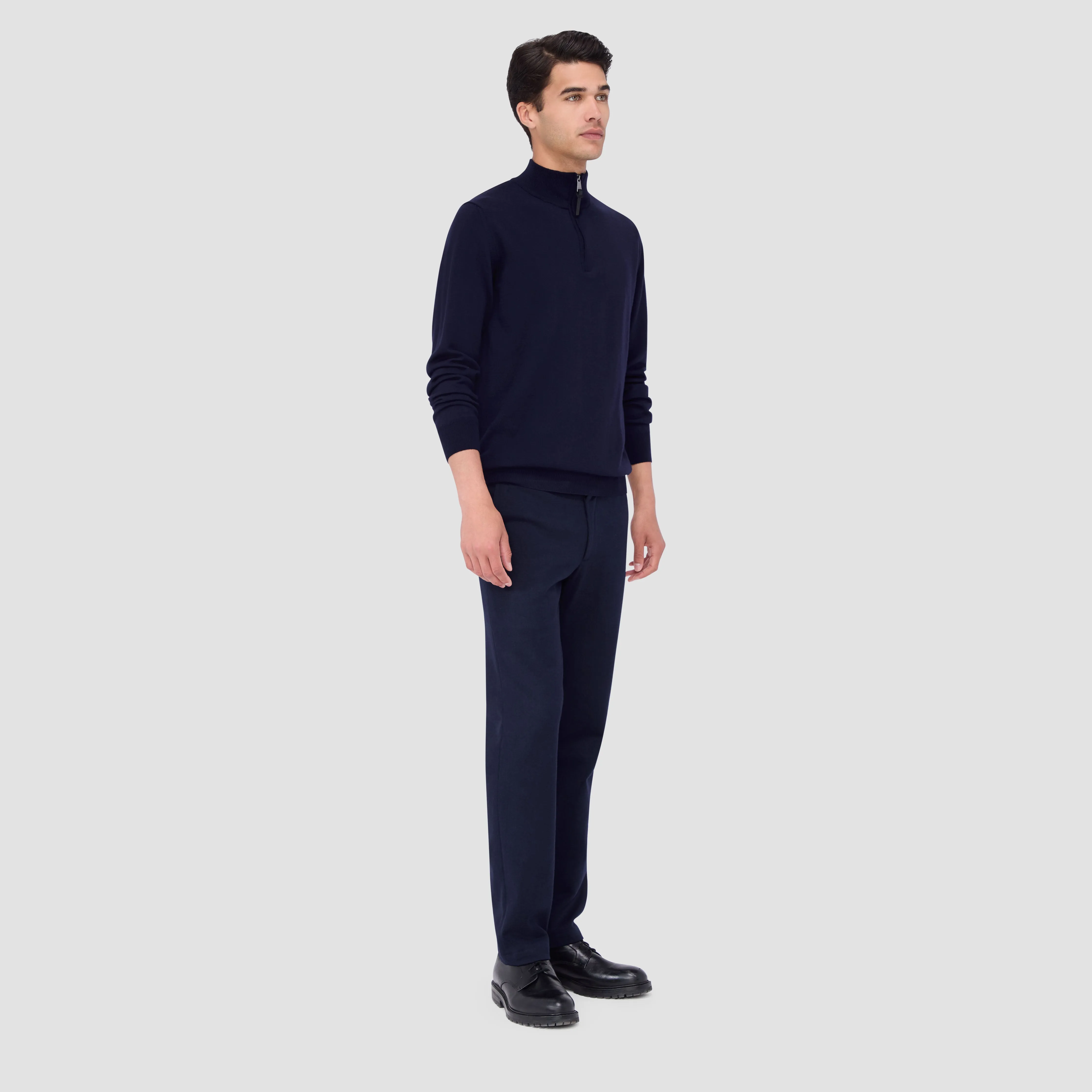 Spencer Quarter-Zip Super Merino Sweater