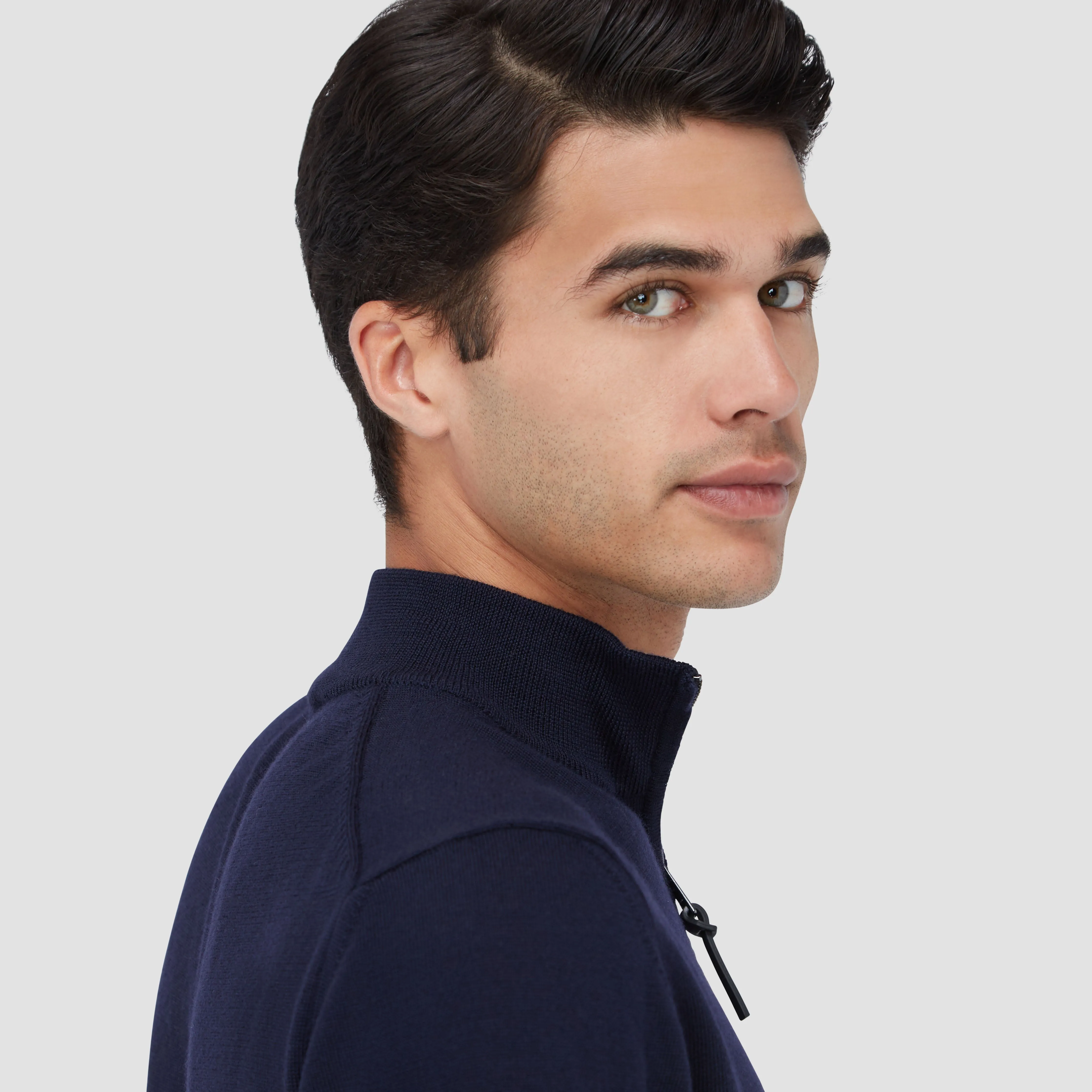 Spencer Quarter-Zip Super Merino Sweater