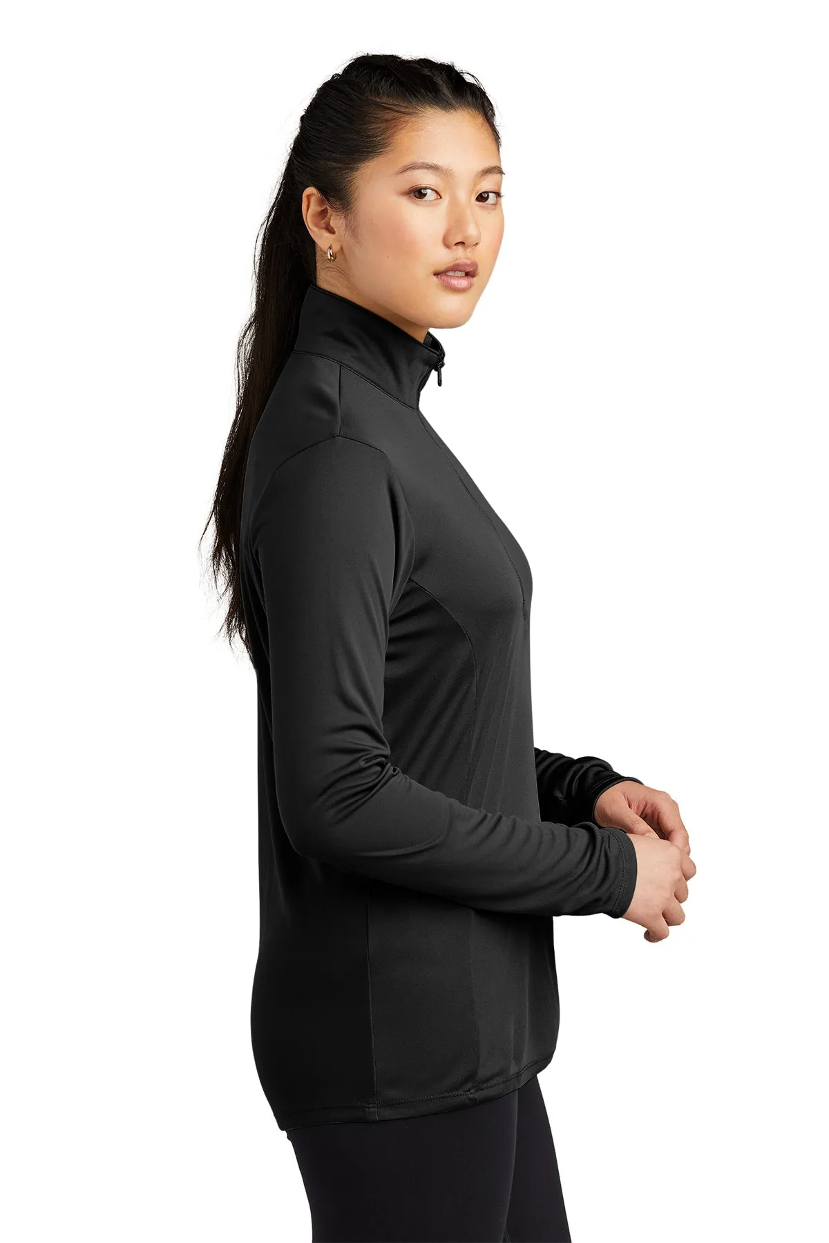 Sport-Tek Ladies PosiCharge Competitor Custom 1/4-Zip Pullovers, Black