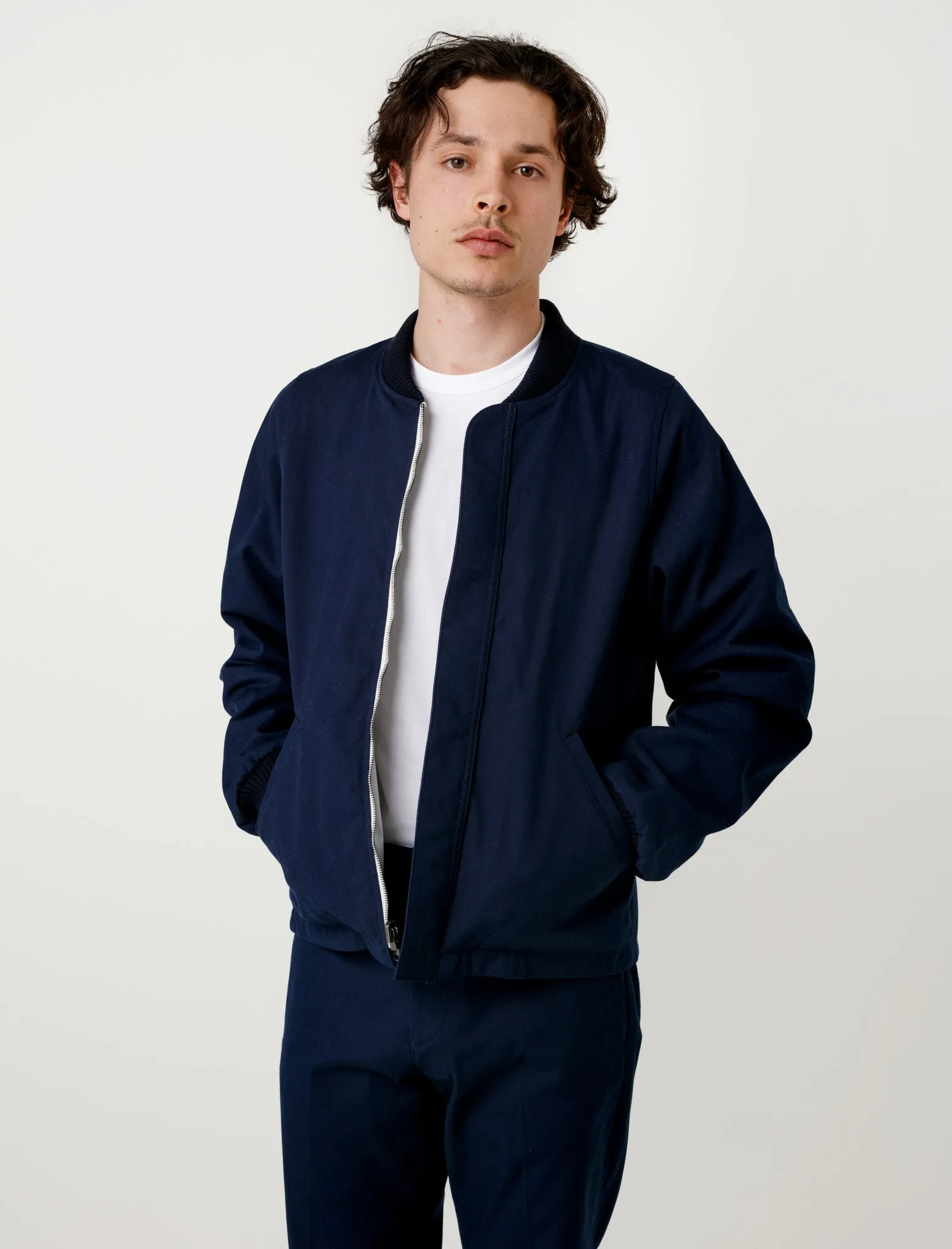 Spray Bomber Navy/Mixed Reversible