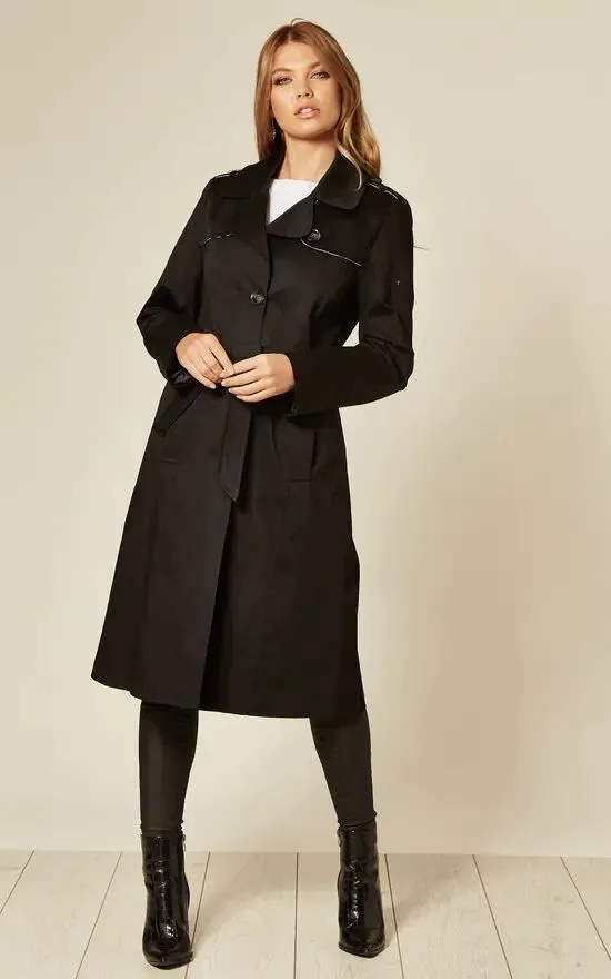 Spring/Summer Lightweight Military Duster Trench Coat