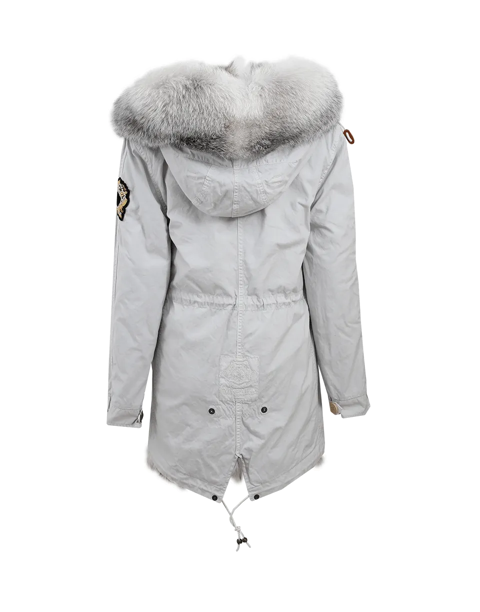 St. Moritz Embroidered Canvas Parka