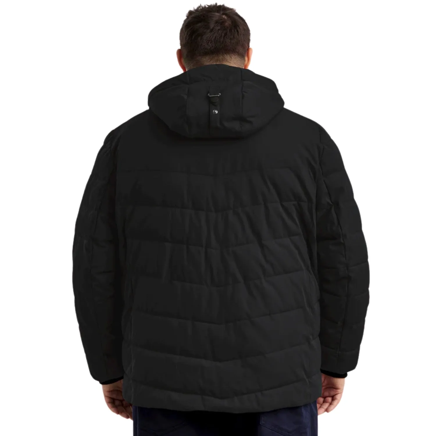 STOY ANTON Men's Plus Size Winter Puffer Coat Black Sizes 4XL-6XL