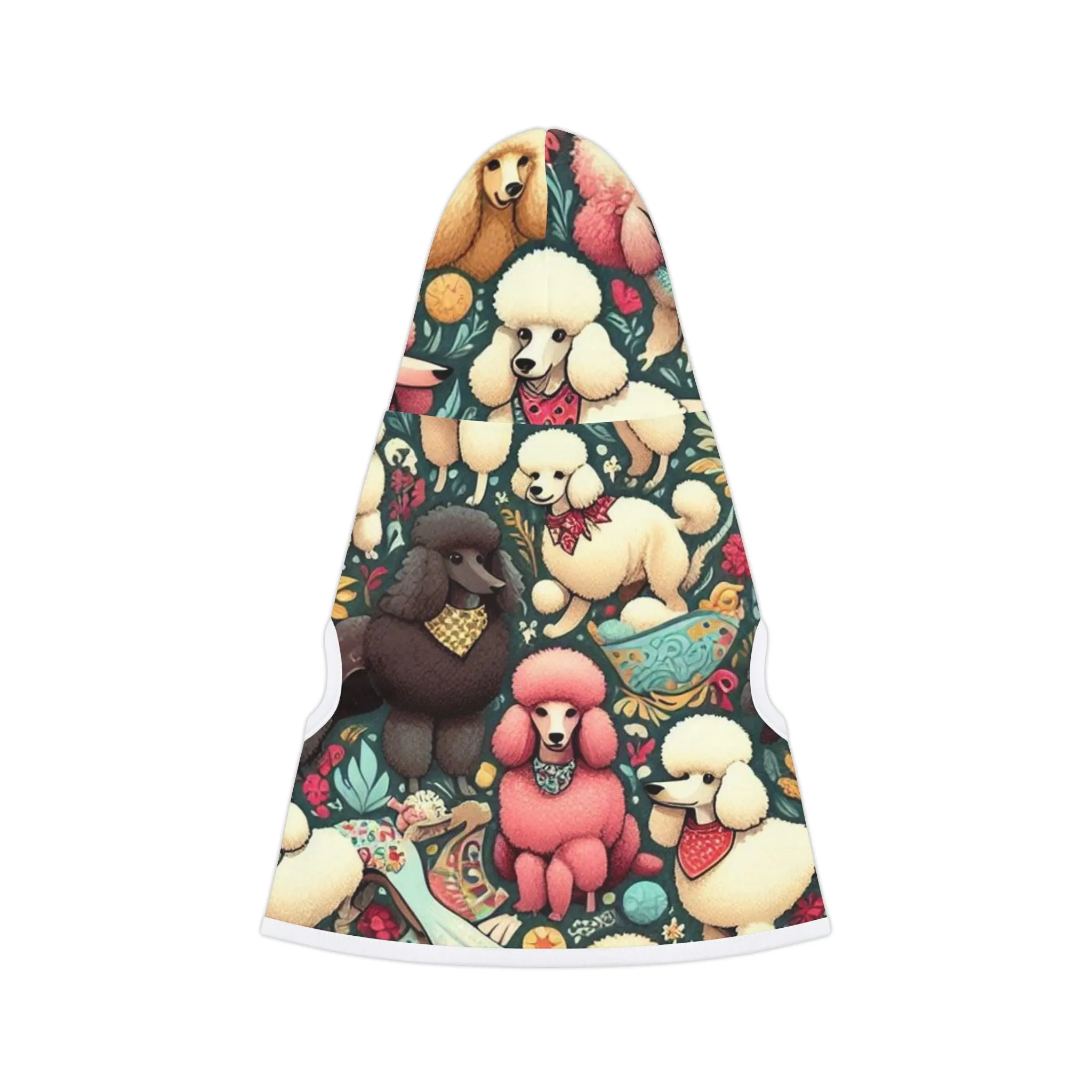 Super Sweet and Whimsical Standard Poodle Pattern - Pet Hoodie