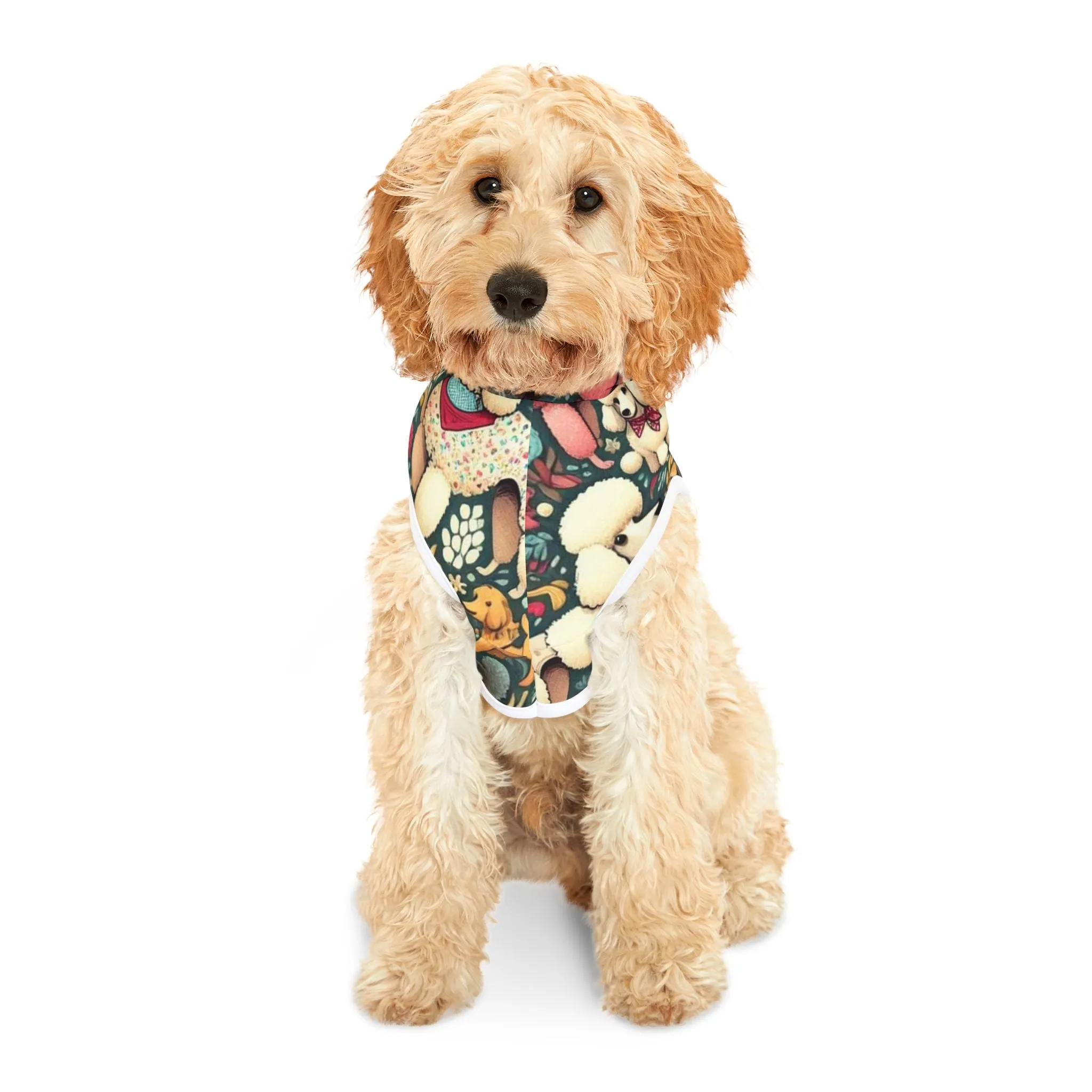 Super Sweet and Whimsical Standard Poodle Pattern - Pet Hoodie