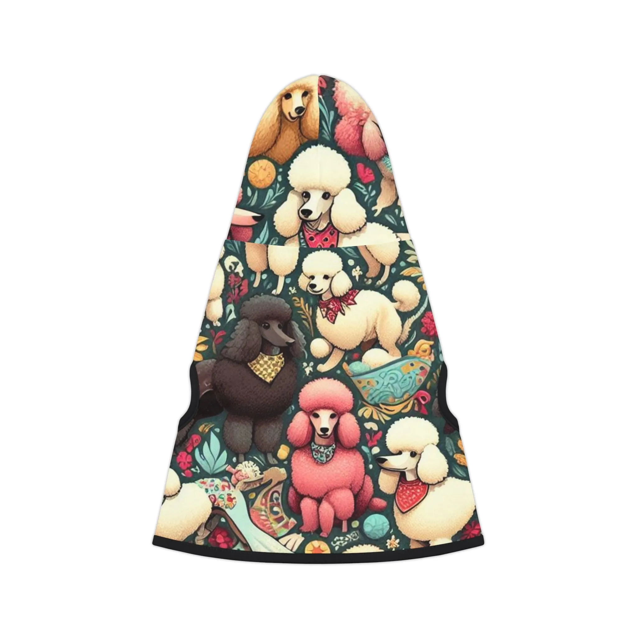 Super Sweet and Whimsical Standard Poodle Pattern - Pet Hoodie