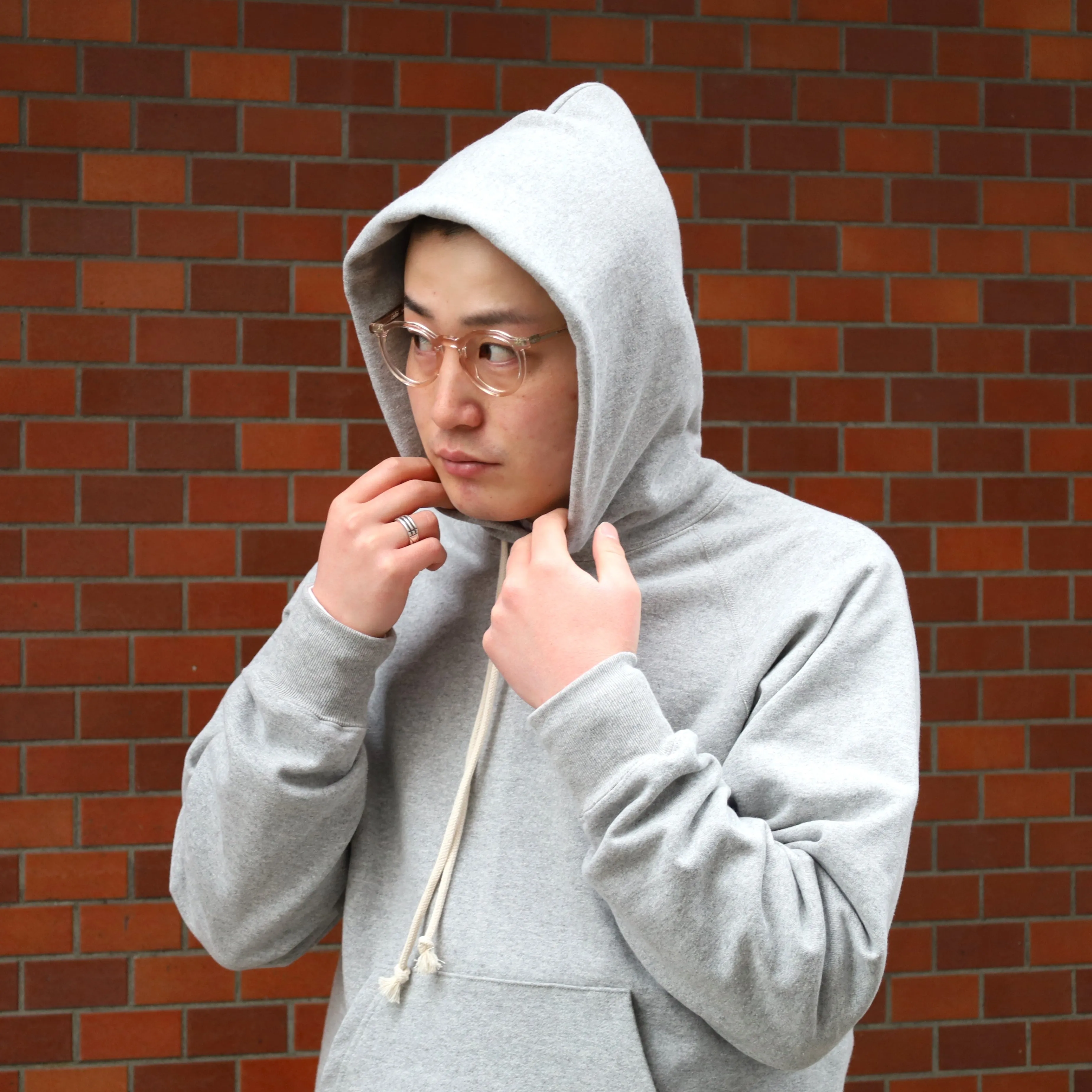 SWEAT PARKA RAGLAN SLEEVE GRAY