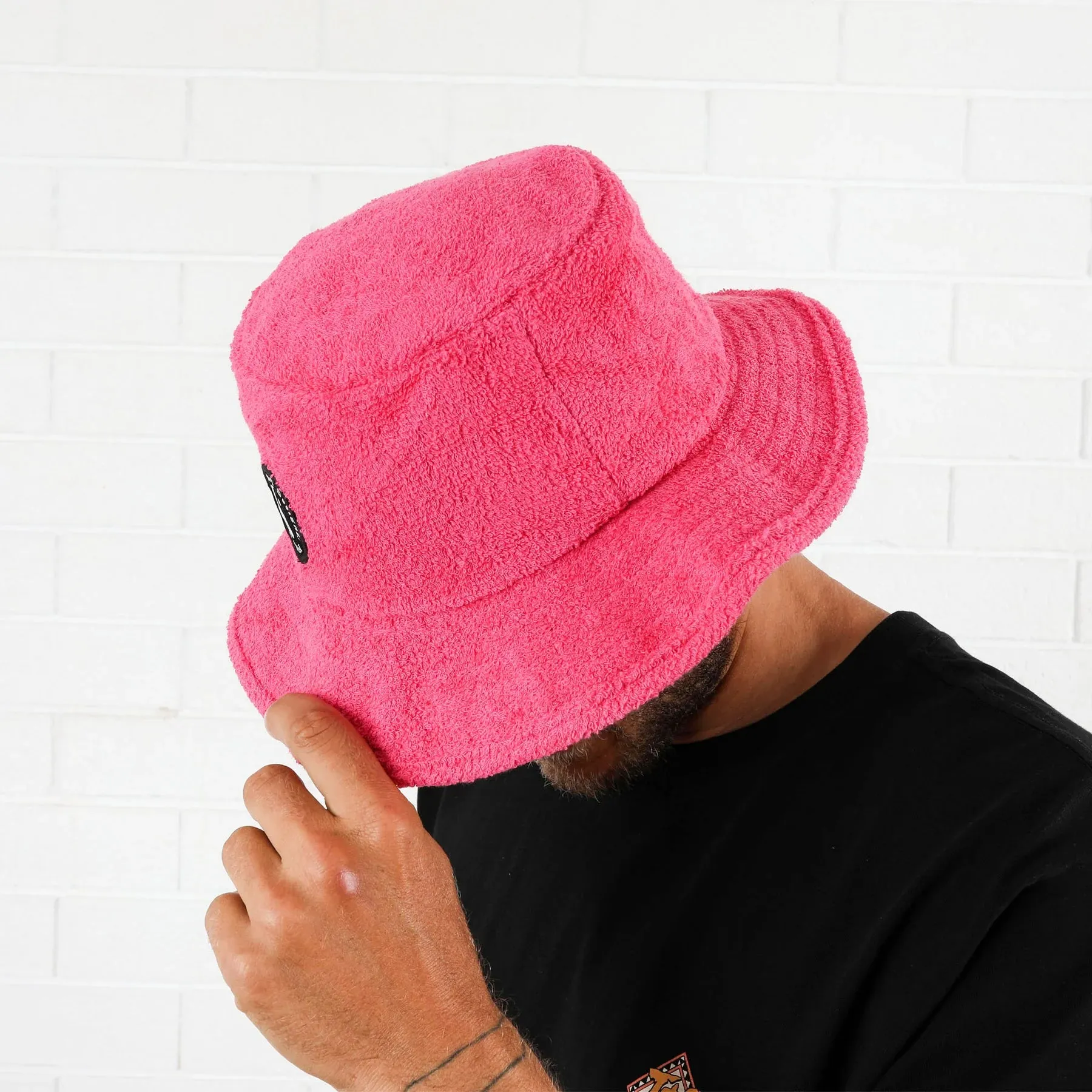 T & C Terry Bucket Hat - Rose