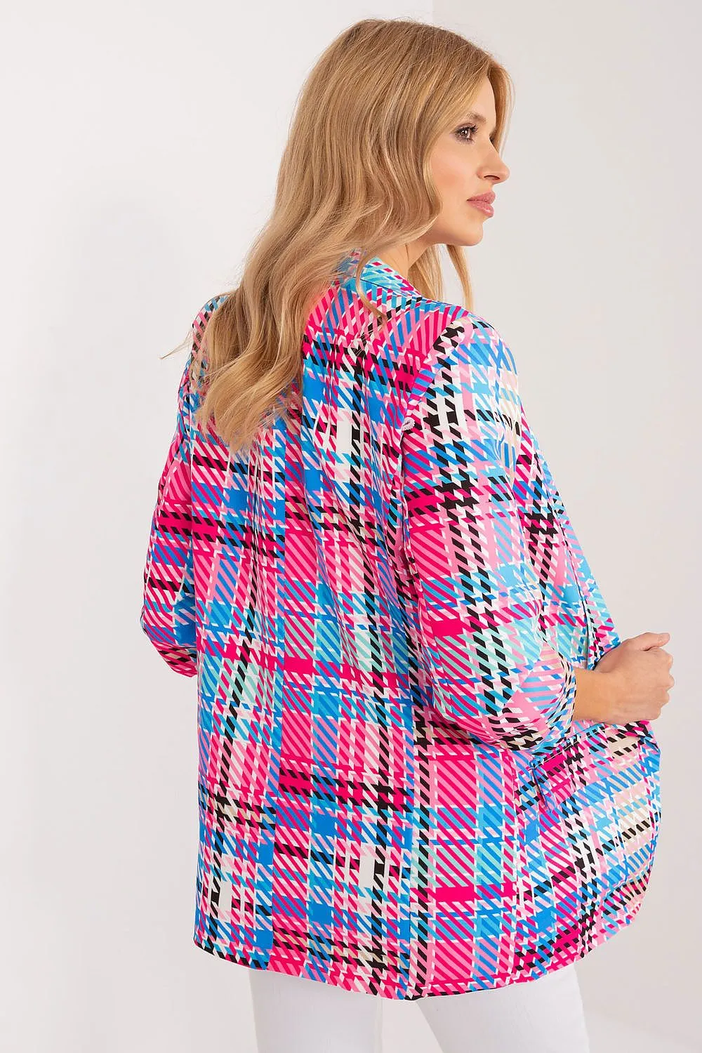 TEEK - Plaid 3/4th Sleeve Jacket