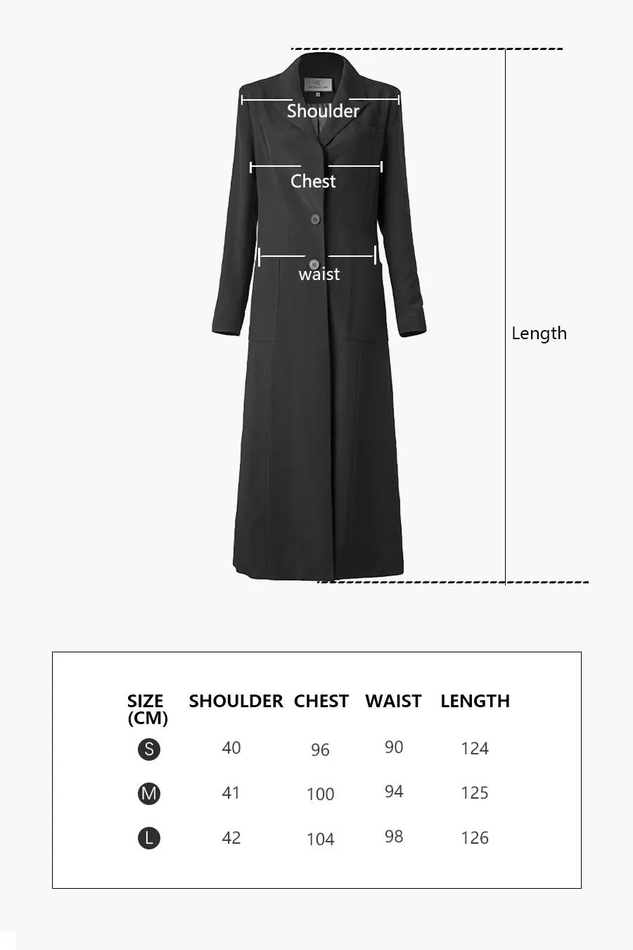 Temperament trench coat | Long trench coat | Commuter trench coat