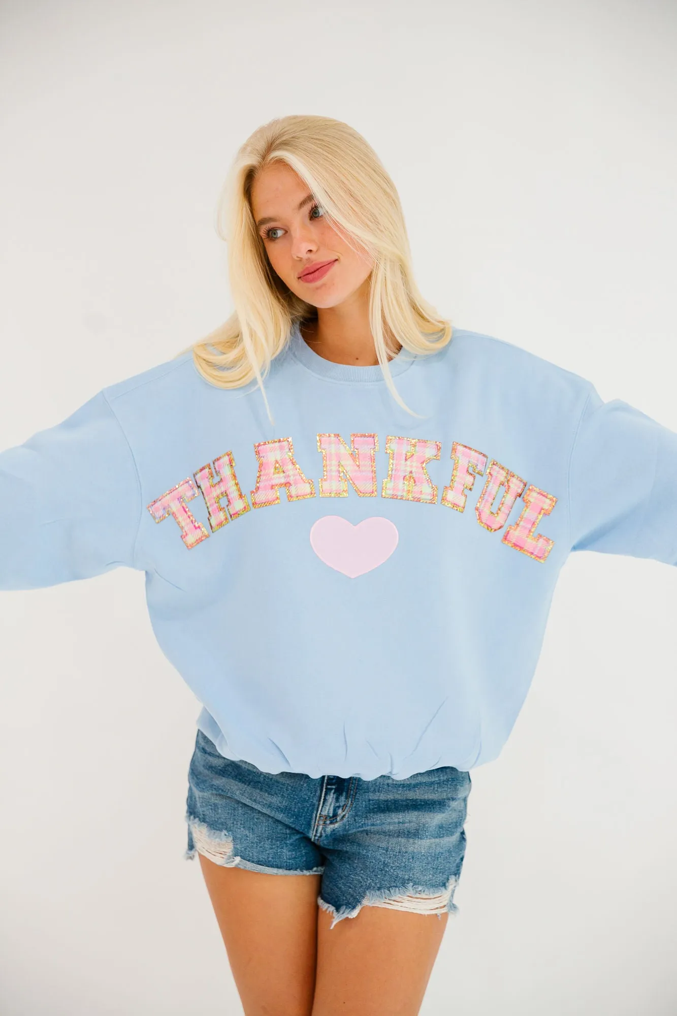 THANKFUL BLUE PULLOVER