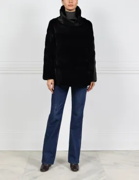 The Huntington Plucked Mink Fur Pullover