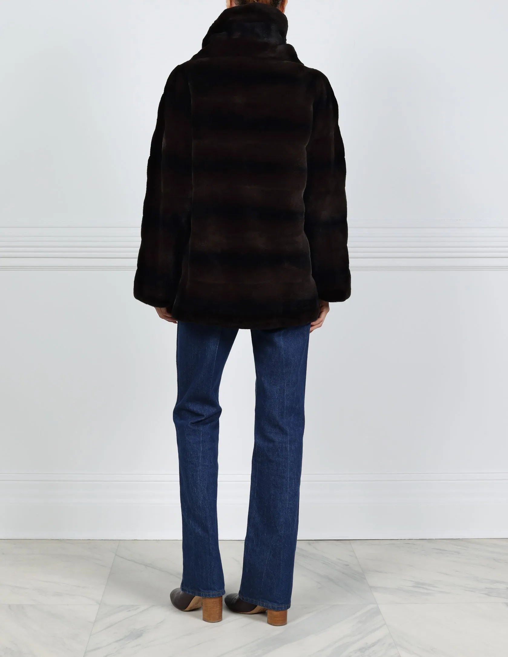 The Huntington Plucked Mink Fur Pullover