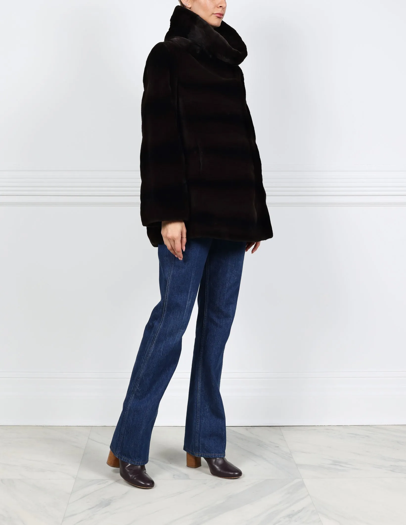 The Huntington Plucked Mink Fur Pullover