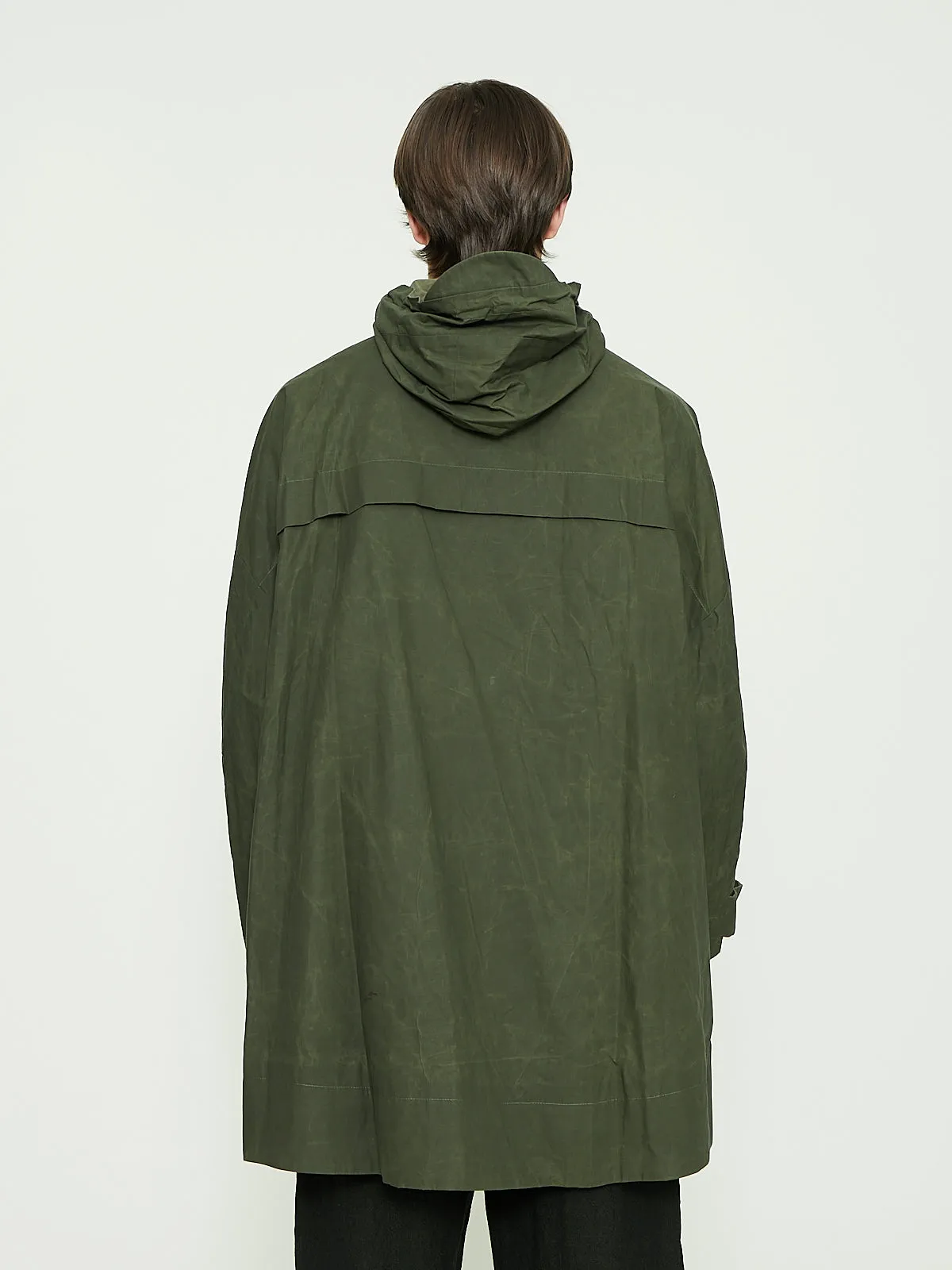 The Wayfinder Coat in Wax Cotton Moss