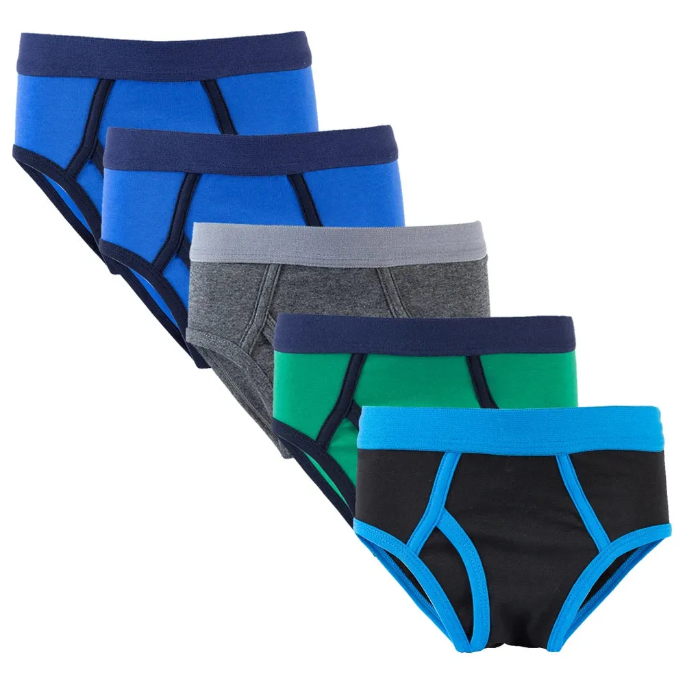 Toddler Boys' Underwear, Pure Comfort Cotton Boxer Briefs & Briefs Available, 5-Pack