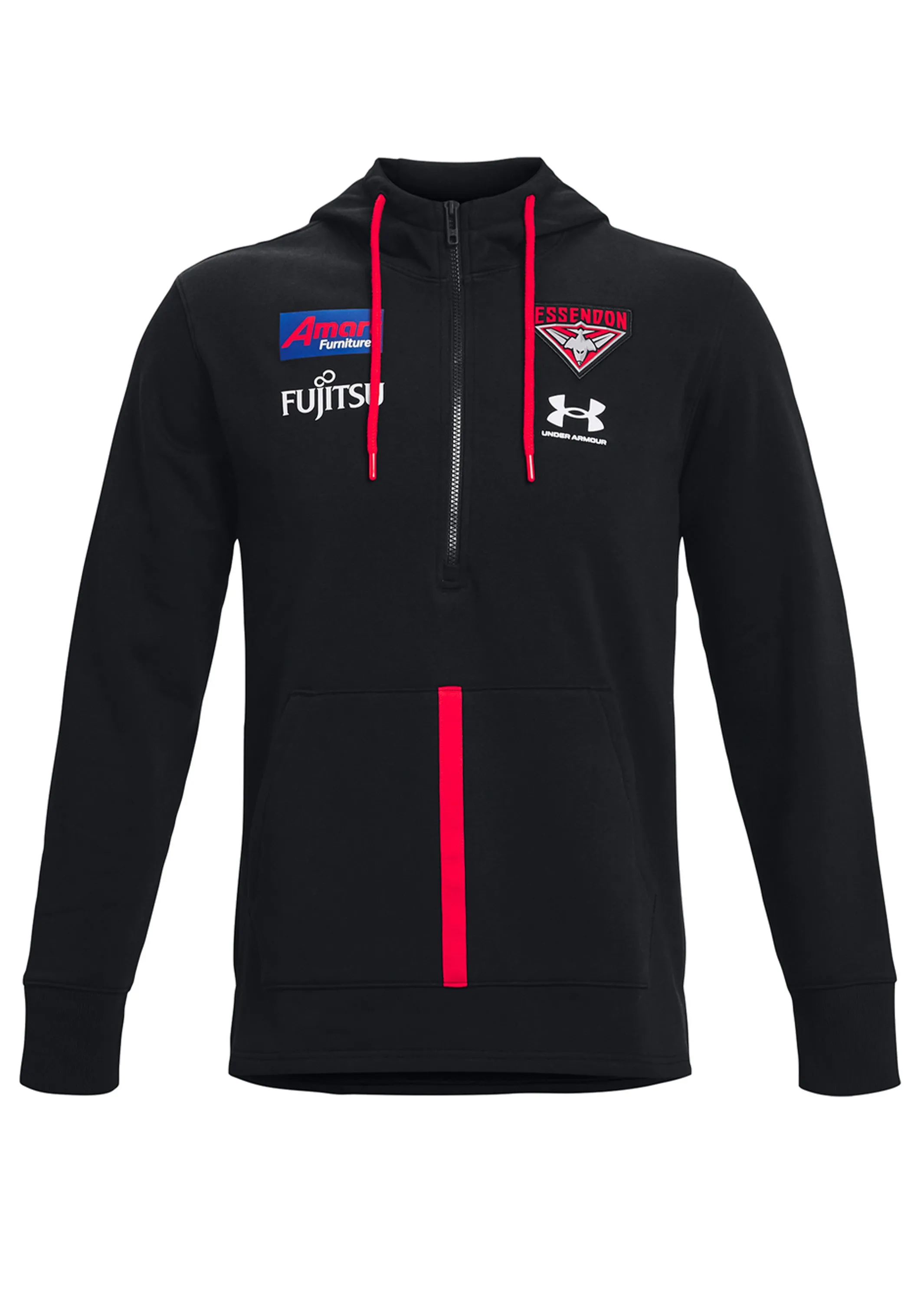 Under Armour Essendon FC Mens Accelerate Team Hoodie Black <br> 1375179 001