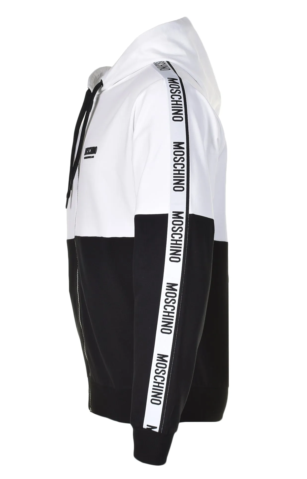 Underwear Mono Tape Full Zip Hoody White Black