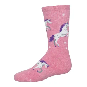 Unicorn Stars Kids' Athletic Crew Socks (Age 7-10)