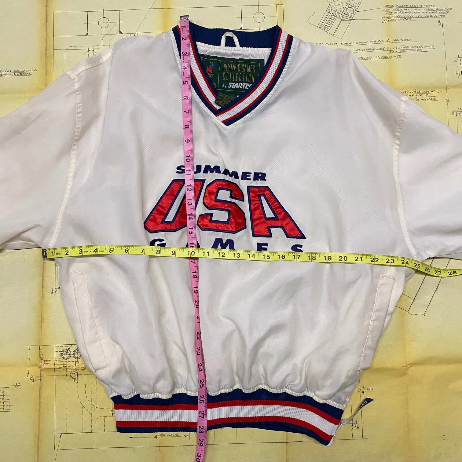 Vintage 1996 Olympics STARTER Pullover Jacket Size: L