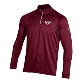 Virginia Tech Hokies Under Armour Maroon Golf Loose 1/4 Zip LS Pullover